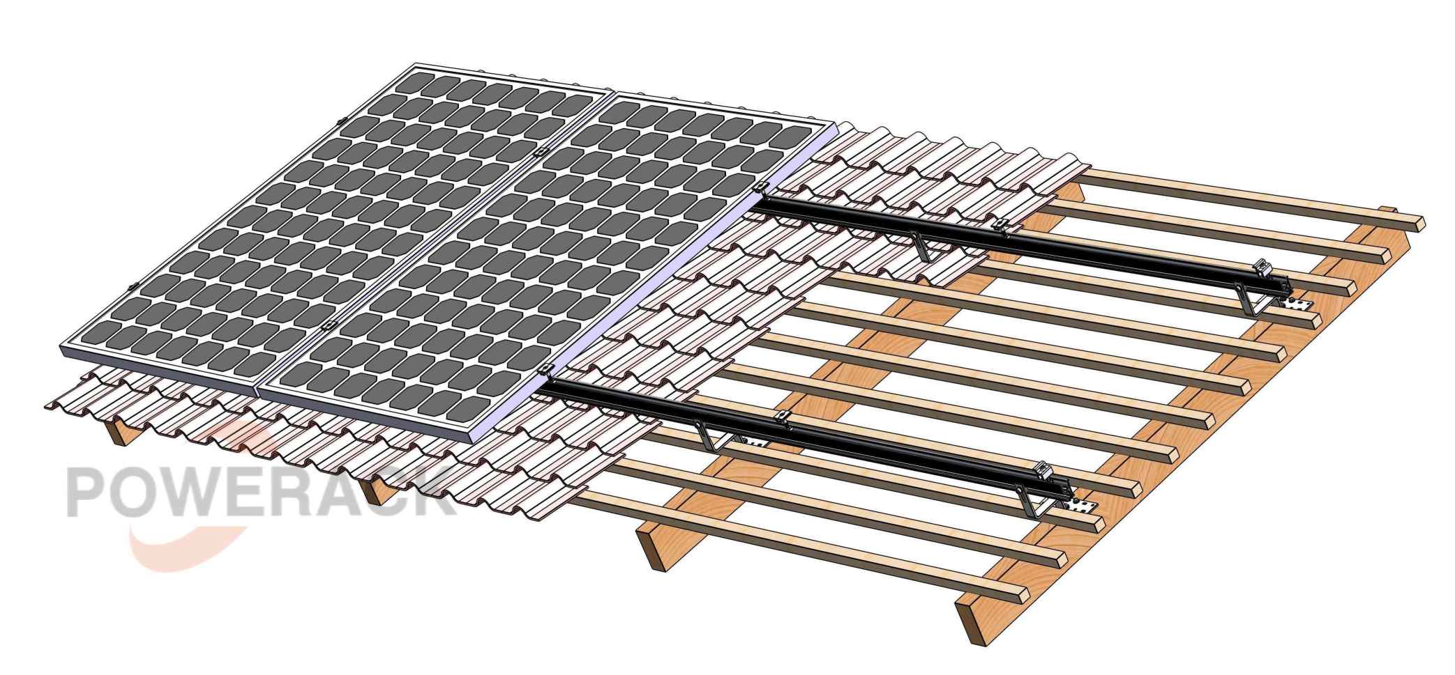 tile roof solar mounting bracket system